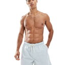 ジャックアンドジョーンズ Jack & Jones ジャック&ジョーンズのシアサッカーブルーのスイムショーツ 水着 メンズ 男性 インポートブランド 小さいサイズから大きいサイズまで