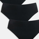 エイソス ASOS asos ASOS DESIGN ハイウエストショーツ 3枚組(ブラック) 下着 レディース 女性 インポートブランド 小さいサイズから大き...