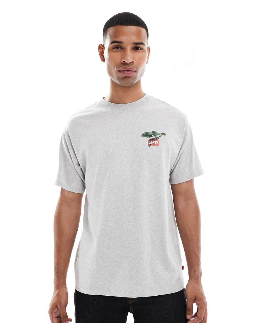 リーバイス Levi's リーバイス オーチャードファーム フレッシュバックプリント ヴィンテージ オーバーサイズ T シャツ（グレーマール） トップス メンズ 男性 インポートブランド 小さいサイズから大きいサイズまで