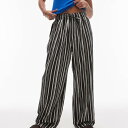 トップショップ Topshop TOPSHOP トップショップのリネンバルーンパンツ(モノペイントストライプ) パンツ ボトム レディース 女性 インポートブランド 小さいサイズから大きいサイズまで