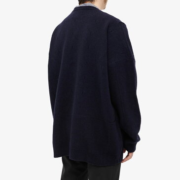 ラフ シモンズ RAF SIMONS ラフシモンズベルリンプリント特大ニット トップス メンズ 男性 インポートブランド 小さいサイズから大きいサイズまで