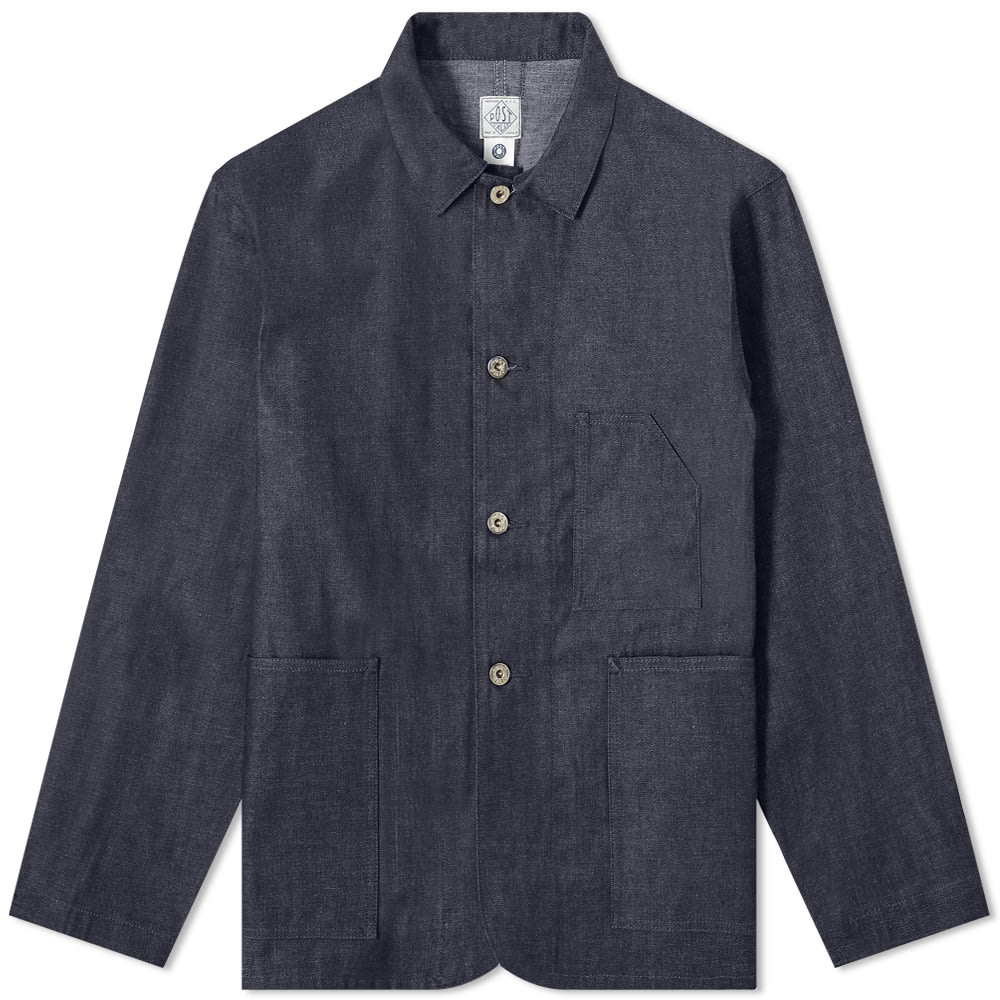 ポストオーバーオールズ Post Overalls ポストオーバーオールデニムポケットジャケット アウター メンズ 男性 インポートブランド 小さいサイズから大きいサイズまで