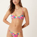 ワイルドラバーズ オハナ フローラルプリント ビキニボトム コントラストレース ピンクマルチ 水着 レディース 女性 インポートブランド 小さいサイズから大きいサイズまで