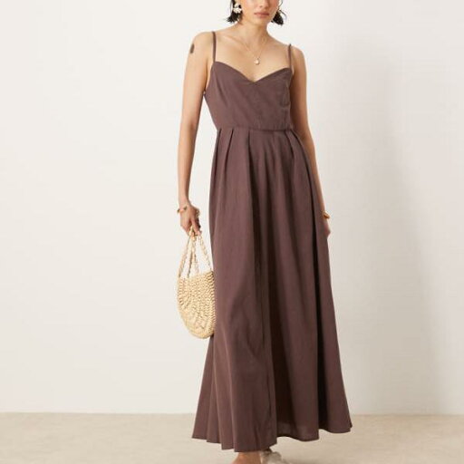 エイソス ASOS asos ASOS DESIGNのチョコレート色のコルセットボディスと彫刻的なバストを備えたマキシドレス ワンピース レディース 女性 インポートブランド 小さいサイズから大きいサイズまで エイソス ASOS asos ASOS DESIGNのチョコレート色のコルセットボディスと彫刻的なバストを備えたマキシドレス ワンピース レディース 女性 インポートブランド 小さいサイズから大きいサイズまで