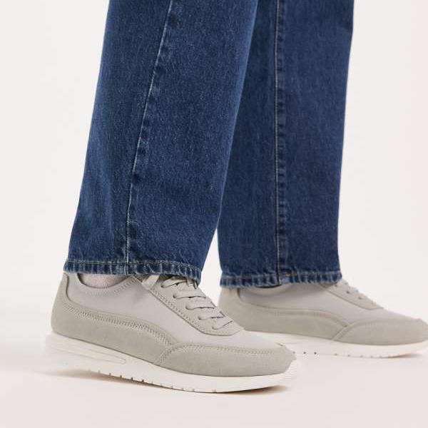 エイソス ASOS asos ASOS DESIGN スマートランナー トレーナー（グレー） 靴 メンズ 男性 インポートブランド 小さいサイズから大きいサイズまで