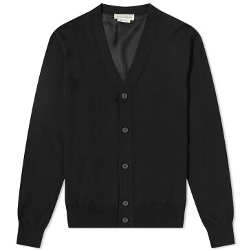 アレキサンダー・マックイーン Alexander McQueen アレクサンダーマックイーングラフィティロゴバックインターシャカーディガン トップス メンズ 男性 インポートブランド 小さいサイズから大きいサイズまで