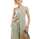 ヴェロモーダ Vero Moda ヴェロモーダのホルターネック ウエストコート コーデ(シーグラスグリーン) トップス レディース 女性 インポートブランド 小...