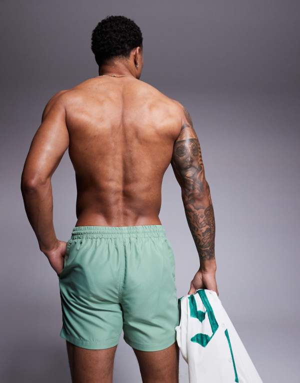 サウスビーチ SOUTH BEACH South Beach サウスビーチのプレーンスイムショーツ（グリーン） 水着 メンズ 男性 インポートブランド 小さいサイズから大きいサイズまで