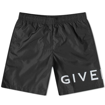 ジバンシィ GIVENCHY ジバンシィー Givenchy ジバンシィロゴロングスイムショート 水着 メンズ 男性 インポートブランド 小さいサイズから大きいサイズまで