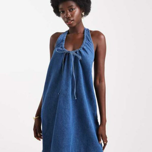 エイソス ASOS asos ASOS DESIGN デニム スクープネック ルーシュ ミニドレス(ダークミッドブルー) ワンピース レディース 女性 インポートブランド 小さいサイズから大きいサイズまで エイソス ASOS asos ASOS DESIGN デニム スクープネック ルーシュ ミニドレス(ダークミッドブルー) ワンピース レディース 女性 インポートブランド 小さいサイズから大きいサイズまで