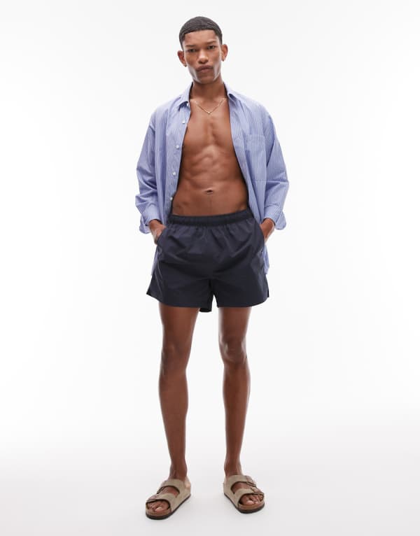 ARKET スイムショーツ ダークブルー 水着 メンズ 男性 インポートブランド 小さいサイズから大きいサイズまで