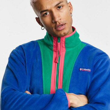 コロンビア Columbia コロンビアバックボウルフルジップフリース(ブルー) トップス メンズ 男性 インポートブランド 小さいサイズから大きいサイズまで