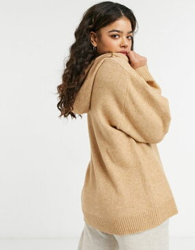 モンキ Monki MonkiMaryanneリサイクルコーディネイトニットパーカー(ブラウン) トップス レディース 女性 インポートブランド 小さいサイズから大きいサイズまで
