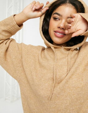 モンキ Monki MonkiMaryanneリサイクルコーディネイトニットパーカー(ブラウン) トップス レディース 女性 インポートブランド 小さいサイズから大きいサイズまで