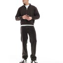 エイソス ASOS asos ASOS DESIGNのオーバーサイズ ボックス型クォータージップ スウェットシャツ(ブラウン) トップス メンズ 男性 インポートブランド 小さいサイズから大きいサイズまで