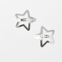 デザインビーdesignb DesignB DesignB London スターヘアクリップ 2個パック(シルバー) アクセサリー レディース 女性 インポート...