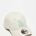 ニューエラ New Era NEW ERA ニューエラ LAドジャース 9forty アウトラインロゴキャップ(クリーム色) 帽子 レディース 女性 インポートブランド