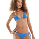 エイソス ASOS asos ASOS DESIGN Cara Crochet Rio タイサイドビキニボトム(ブルー) 水着 レディース 女性 インポートブランド 小さいサイズから大きいサイズまで