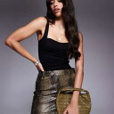 エイソス ASOS asos ASOS DESIGN ポンテストラクチャードコルセットトップ(バストパッド付き、ブラック) トップス レディース 女性 インポートブランド 小さいサイズから大きいサイズまで
