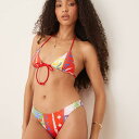 エイソス ASOS asos ASOS DESIGN トリニー チーキー ビキニボトム(パリディソプリント) 水着 レディース 女性 インポートブランド 小さいサイズから大きいサイズまで