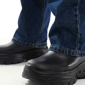 エイソス ASOS asos ASOS DESIGN チェルシー ウェリントンブーツ(ブラック、チャンキーソール) 靴 メンズ 男性 インポートブランド 小さいサイズから大きいサイズまで