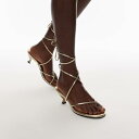 トップショップ Topshop TOPSHOP トップショップ イマラ ストラップ トゥ Tバック ミッドヒール ゴールド 下着 レディース 女性 インポートブ...