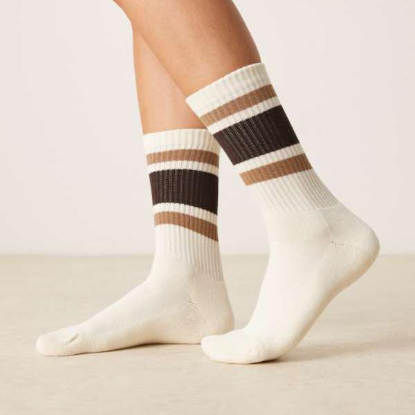 ガント Gant GANTストライプスポーツソックス（クリーム色） 靴下 レディース 女性 インポートブランド 小さいサイズから大きいサイズまで(4)