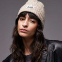 リーバイス Levi's リーバイスのラベルロゴ入りニットリブビーニー(ライトブラウン) 帽子 レディース 女性 インポートブランド