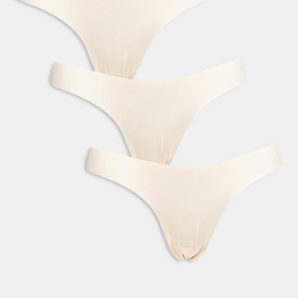オンリー ONLY Only レースディテールのブラジリアンブリーフ3枚セット(ニュートラル) 下着 レディース 女性 インポートブランド 小さいサイズから大き...