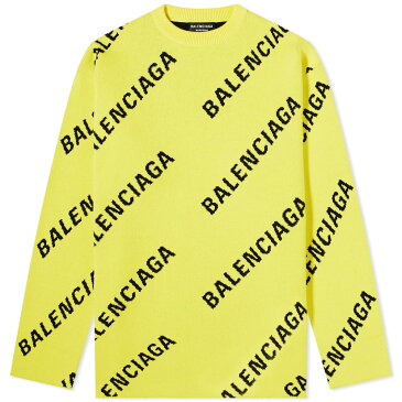 バレンシアガ BALENCIAGA balenciaga バレンシアガロゴクルーニット トップス メンズ 男性 インポートブランド 小さいサイズから大きいサイズまで