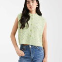 エイソス ASOS asos ASOS DESIGN ボタン付きステッチテクスチャードウエストコート(チャートリューズ) トップス レディース 女性 インポート...