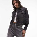 カルバンクラインジーンズ Calvin Klein Jeans カルバン・クライン・ジーンズ 90年代風トラッカーデニムジャケット(ブラック) 帽子 レディース...