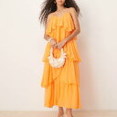 エイソス ASOS asos ASOS DESIGNのティアードキャミレイヤードマキシドレス(明るいオレンジ) ワンピース レディース 女性 インポートブランド 小さいサイズから大きいサイズまで