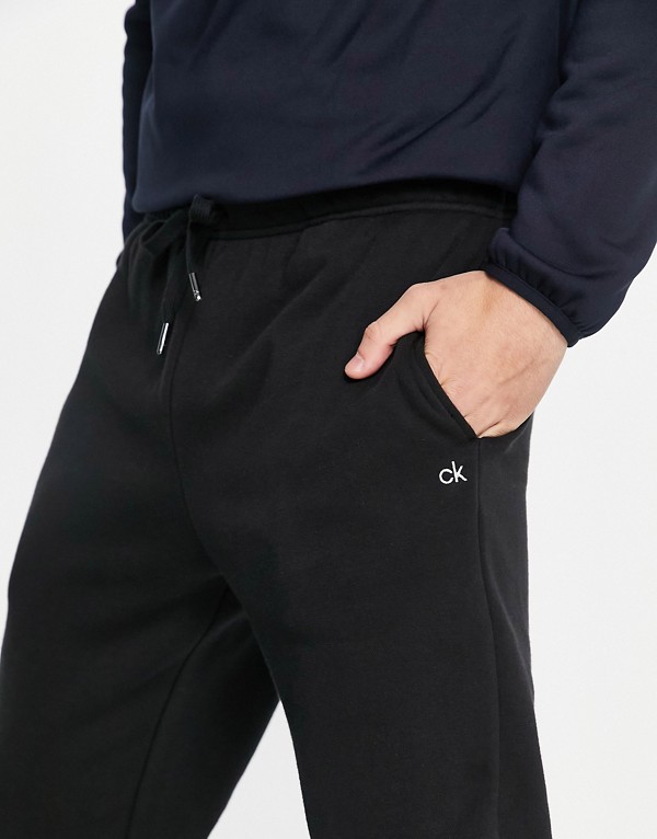 カルバンクライン Calvin Klein カルバンクラインゴルフロゴジョガーブラック パンツ ボトム メンズ 男性 インポートブランド 小さいサイズから大きいサイズまで