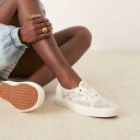 ヴァンズ Vans VANS バンズ Vans Authenticのホワイトレーススニーカー 靴 レディース 女性 インポートブランド 小さいサイズから大きいサイズまで(4)