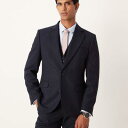 エイソス ASOS asos ASOS DESIGN スリムウールルックスーツジャケット(ネイビー) アウター メンズ 男性 インポートブランド 小さいサイズから大きいサイズまで