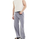 オンリー&サンズ Only & Sons ONLY & SONS ルーズフィット リネンミックス トラウザー(ウォッシュドグレー) パンツ ボトム メンズ 男性 インポートブランド 小さいサイズから大きいサイズまで(4)