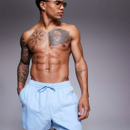 エイソス ASOS asos ASOS DESIGN ショート丈スイムショーツ(ブルー) 水着 メンズ 男性 インポートブランド 小さいサイズから大きいサイズまで エイソス ASOS asos ASOS DESIGN ショート丈スイムショーツ(ブルー) 水着 メンズ 男性 インポートブランド 小さいサイズから大きいサイズまで