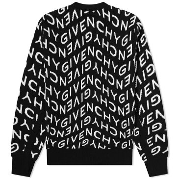 ジバンシィ GIVENCHY ジバンシィー Givenchy ジバンシィ屈折ロゴジャカードクルーニット トップス メンズ 男性 インポートブランド 小さいサイズから大きいサイズまで