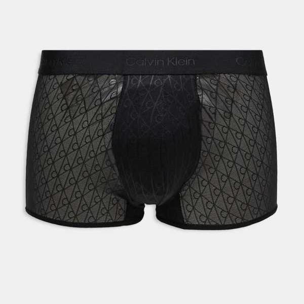 カルバンクライン Calvin Klein カルバン・クラインのレースローライズトランクス（ブラック） アンダ..