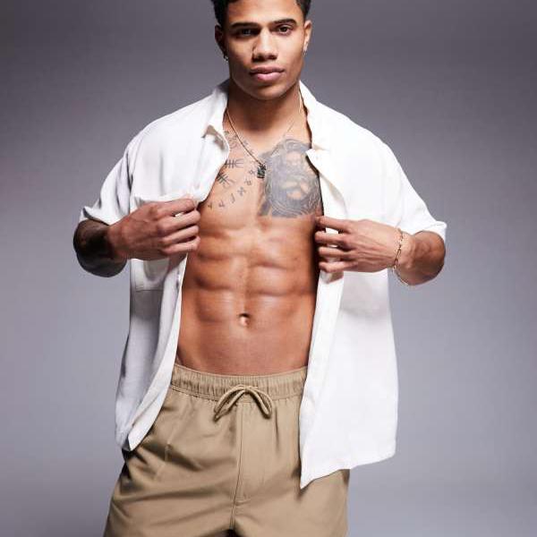 エイソス ASOS asos ASOS DESIGN スイムショーツ スーパーショート丈 ストーン 水着 メンズ 男性 インポートブランド 小さいサイズから大きいサイズまで