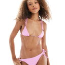 エイソス ASOS asos ASOS DESIGN シュガーチャームトリムのタイサイドビキニボトム 水着 レディース 女性 インポートブランド 小さいサイズから大きいサイズまで