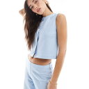 ミスセルフリッジ Miss Selfridge ミスセルフリッジのソフトリブウエストコート(ブルー) トップス レディース 女性 インポートブランド 小さいサイ...