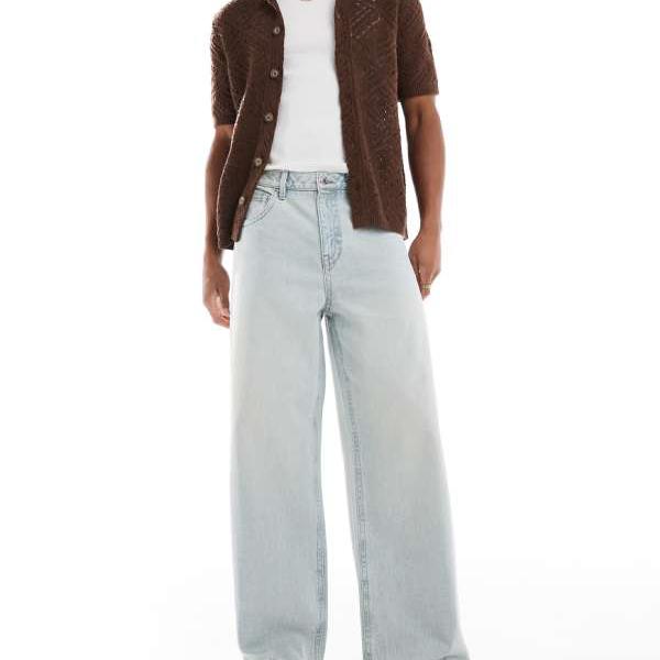 エイソス ASOS asos ASOS DESIGN スーパーバギージーンズ（ブリーチウォッシュブル