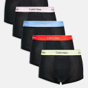カルバンクライン Calvin Klein カルバン・クライン プライド 5パック ローライズ トランクス(ブラック、マルチカラーウエストバンド) アンダーウェ...