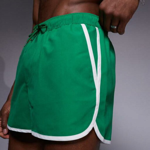エイソス ASOS asos ASOS DESIGNのショート丈ランナースイムショーツ(明るいグリーン) 水着 メンズ 男性 インポートブランド 小さいサイズから大きいサイズまで エイソス ASOS asos ASOS DESIGNのショート丈ランナースイムショーツ(明るいグリーン) 水着 メンズ 男性 インポートブランド 小さいサイズから大きいサイズまで