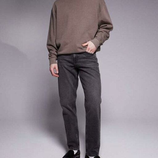 エイソス ASOS asos ASOS DESIGN テーパードフィットジーンズ(ウォッシュドグレーブラック) パンツ ボトム メンズ 男性 インポートブランド 小さいサイズから大きいサイズまで エイソス ASOS asos ASOS DESIGN テーパードフィットジーンズ(ウォッシュドグレーブラック) パンツ ボトム メンズ 男性 インポートブランド 小さいサイズから大きいサイズまで