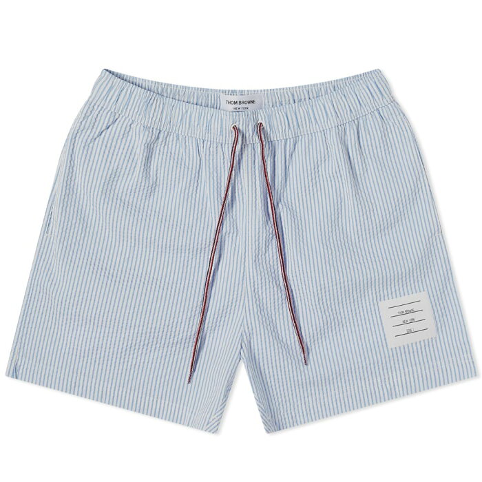 トム ブラウン THOM BROWNE Thom Browne Seersucker Swim Short 水着 メンズ 男性 インポートブランド 小さいサイズから大きいサイズまで