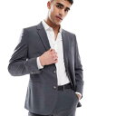 エイソス ASOS asos ASOS DESIGN ウォッシャブル スリムスーツジャケット(ウール、チャコール) アウター メンズ 男性 インポートブランド 小さいサイズから大きいサイズまで