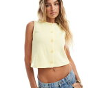 ミスセルフリッジ Miss Selfridge ミスセルフリッジのソフトリブウエストコート(バター) トップス レディース 女性 インポートブランド 小さいサイ...